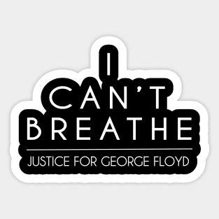 Justice for George Floyd - Black Lives Matter T-Shirt Sticker